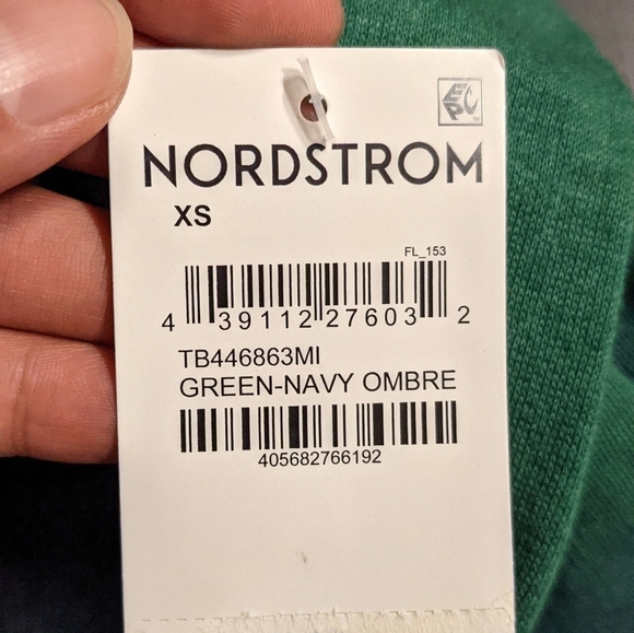 New Treasure & Bond Shrunken Magical Ombre Sweatshirt Size XS Women Green - Picture 10 of 10